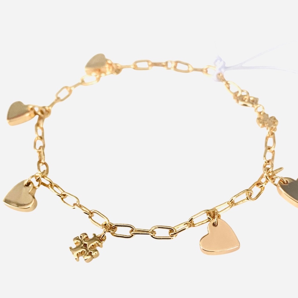 NEW Stunning Tory Burch Gold Curiosity Heart Bracelet w/tag/DustBag $228
